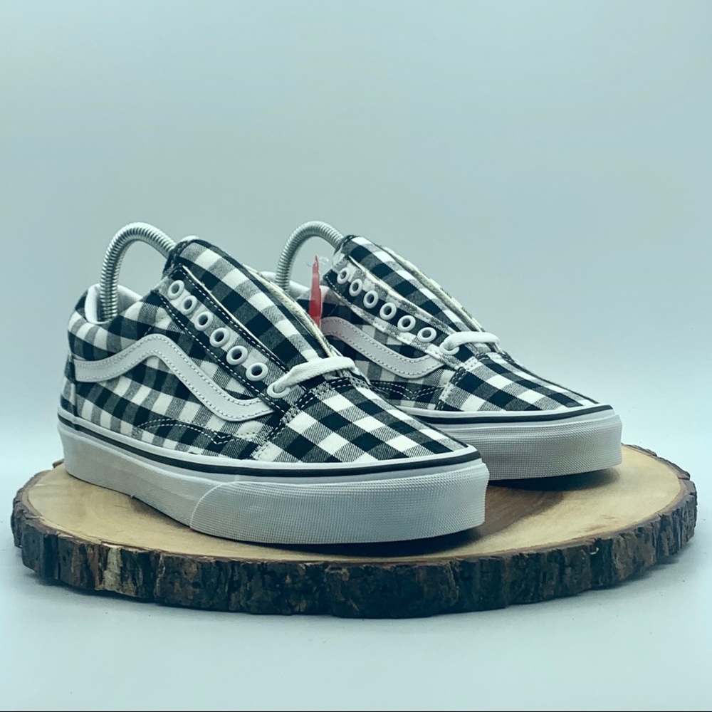 VANS Women’s Gingham Old Skool Black/White Various - Picture 4 of 10